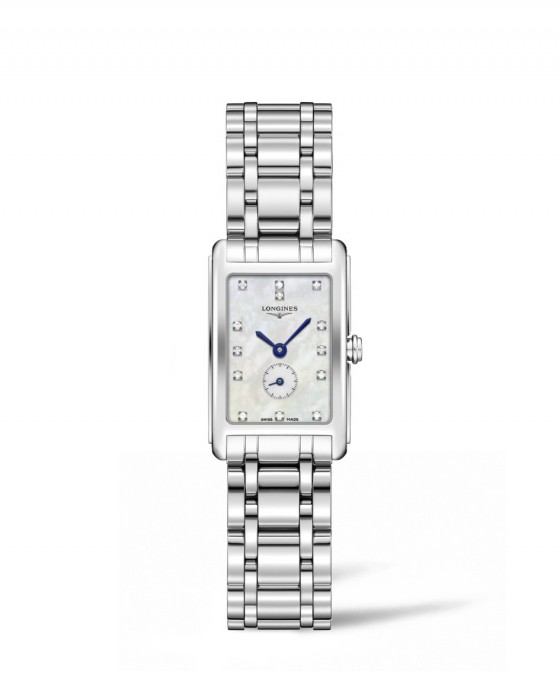 Longines Dolce Vita Stainless Steel with Mother of Pearl Dial and Diamonds
