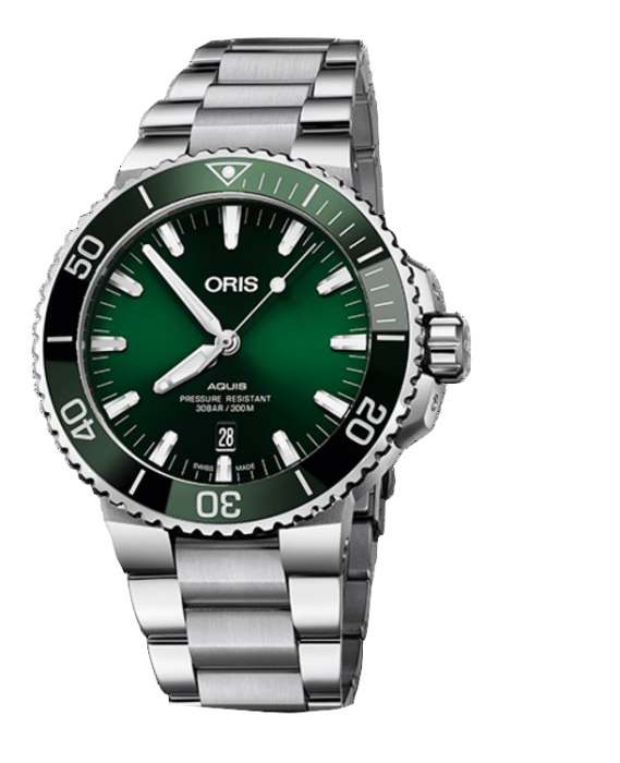 Oris Aquis Date Green Dial