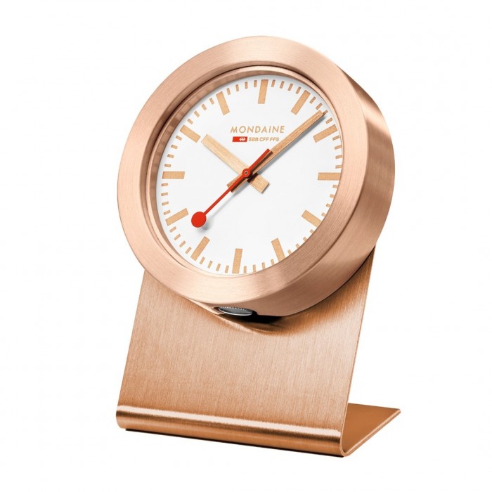 Mondaine copper magnetic clock