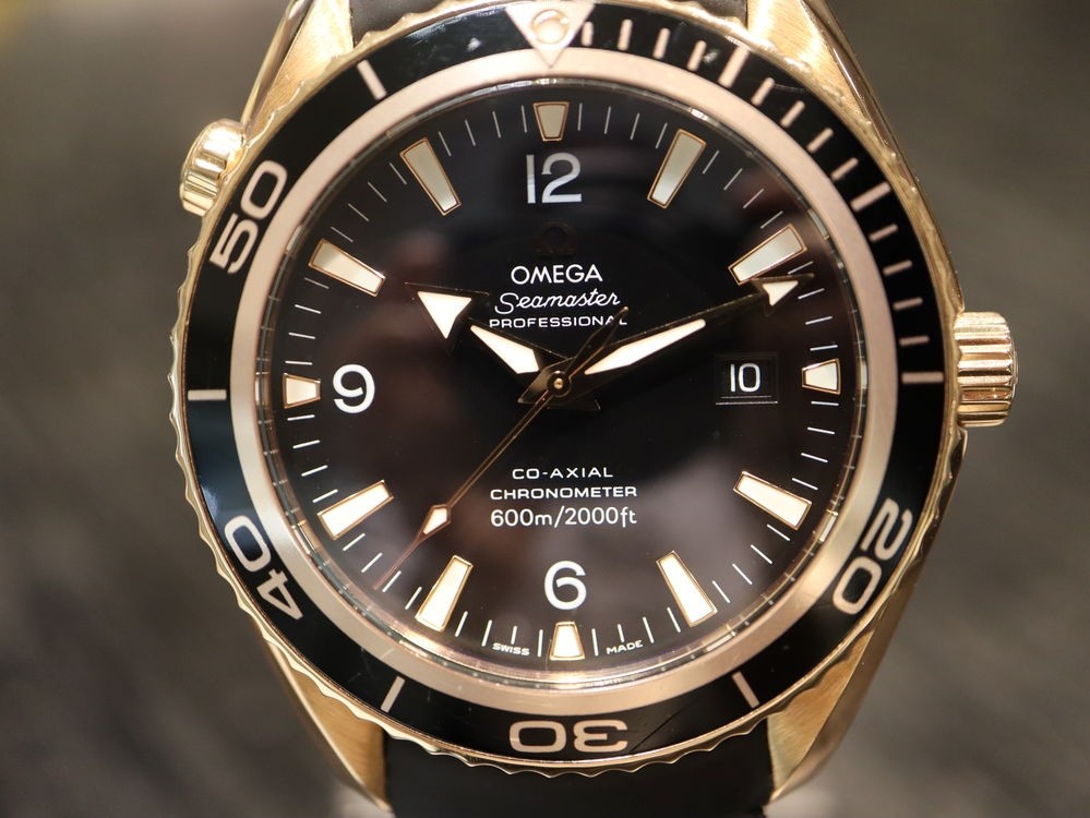 omega seamaster planet ocean gold